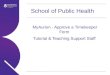 School of Public Health MyAurion - Approve a Timekeeper Form Tutorial & Teaching Support Staff