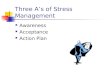 Three A’s of Stress Management Awareness Acceptance Action Plan