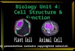 Biology Unit 4: Cell Structure & Function *This presentation contains copyrighted material