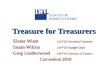 Treasure for Treasurers Elaine Wiant LWVUS Secretary/Treasurer Susan Wilson LWVUS Budget Chair Greg Leatherwood LWVUS Director of Finance Convention 2010