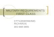 MILITARY REQUIREMENTS FIRST CLASS CTT1(IDW/SW/AW) RICHARDS 301-669-3005