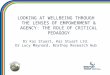 LOOKING AT WELLBEING THROUGH THE LENSES OF EMPOWERMENT & AGENCY: THE ROLE OF CRITICAL PEDAGOGY Dr Kaz Stuart, Kaz Stuart Ltd. Dr Lucy Maynard, Brathay