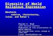 Diversity of World Religious Expression Western Judaism, Christianity, Islam, and Bahai’i Pravin K. Shah JAINA Education Committee Federation of Jain Associations