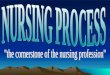 HISTORY The term nursing process and the framework it implies are relatively new. The term nursing process and the framework it implies are relatively