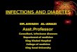 INFECTIONS AND DIABETES DR.AWADH AL-ANAZI Asst.Professor Consultant, infeciouse diseases Department of medicine King Khaled Hospital College of medicine