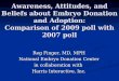 Awareness, Attitudes, and Beliefs about Embryo Donation and Adoption: Comparison of 2009 poll with 2007 poll Reg Finger, MD, MPH National Embryo Donation