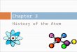 History of the Atom Chapter 3. History of Atom Part 1