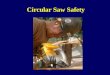 Circular Saw Safety. Safety Presentation Outline Circular Saw Usage Why is Safety an Issue? Injury/Fatality Statistics Accidents OSHA Regulations Safety