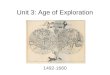 Unit 3: Age of Exploration 1492-1660. Goals of this unit: To understand Iberia in its “Golden Age”. To develop an understanding of the Iberian system