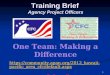 Training Brief Agency Project Officers One Team: Making a Difference 1  pacific_area_cfc/default.aspx