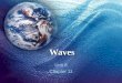 Waves Unit 8 Chapter 11 Topics to be covered in this unit 1. Types of Waves 2. Characteristics of Waves 3. Wave Interactions