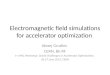 Electromagnetic field simulations for accelerator optimization Alexej Grudiev CERN, BE-RF 1 st oPAC Workshop: Grand Challenges in Accelerator Optimization,