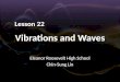 Vibrations and Waves Eleanor Roosevelt High School Chin-Sung Lin Lesson 22