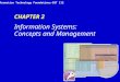 Information Technology Foundations-BIT 112 CHAPTER 2 Information Systems: Concepts and Management