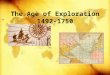 The Age of Exploration 1492-1750. Technology Improves Cartographers Mapmakers created more accurate maps and sea charts Astrolabe Used to measure angles