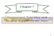 1 Chapter 7 Government Subsidies and Income Support for the Poor