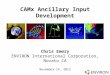 Template CAMx Ancillary Input Development Chris Emery ENVIRON International Corporation, Novato CA November 14, 2012