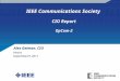 IEEE Communications Society CIO Report OpCom-2 Venice September21 2011 Alex Gelman, CIO