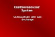 Cardiovascular System Circulation and Gas Exchange
