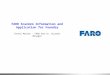 FARO ScanArm Information and Application for Foundry Trevor Murcko – FARO Arm Sr. Account Manager