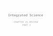 Integrated Science CHAPTER 25 REVIEW PART 2. Which of the following is NOT in our solar system? A moons of the planets B.the sun C.nine planets D.the