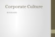 Corporate Culture BSNS5600. Overview What is corporate culture? What are the benefits of a successful corporate culture? An adaptive corporate culture