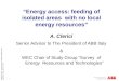 1 UPDEA Tunisia - “Energy access: feeding of isolated areas” Hamamet – May, 28_29 - 2012 “Energy access: feeding of isolated areas with no local energy