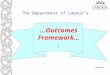 Slide no 1 The Department of Labour’s...Outcomes Framework…