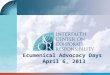 Ecumenical Advocacy Days April 6, 2013. Faith-based Investor Coalition ICCR is a global coalition of 300 religious investors from the Catholic, Jewish