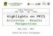 May 13rd, 2013 Centre de Suivi Ecologique Highlights on PPZS Activities – Results - Perspectives Dakar Workshop CRP “PIM” - WB - PPZS