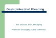 Gastrointestinal Bleeding Amr Mohsen, M.D., FRCS(Ed) Professor of Surgery, Cairo University