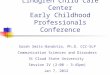 Lindgren Child Care Center Early Childhood Professionals Conference Sarah Smits-Bandstra, Ph.D. CCC-SLP Communication Sciences and Disorders St Cloud State