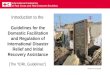 Introduction to the Guidelines for the Domestic Facilitation and Regulation of International Disaster Relief and Initial Recovery Assistance (The “IDRL