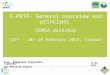1 E-PRTR- General overview and principal CEMSA Workshop (27 th - 28 th of February 2013, Tirana) 27.02. 2013 M.Sc. Magdalena Trajkovska Trpevska Air Emission
