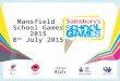 Mansfield School Games 2015 8 th July 2015. Introduction Welcome to the Mansfield School Games This competition has been planned by key teachers within