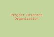 Project Oriented Organization. MEANING Speed and market responsiveness First – to – market powerful competitive advantage Development of new products,