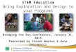 STEM Education Bring Exploration and Design to your Programs Bridging the Bay Conference, January 31, 2015 Presented by Steven Worker & Anne Iaccopucci