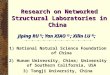 Research on Networked Structural Laboratories in China Jiping RU 1) ; Yan XIAO 2) ; Xilin LU 3) ; 1)National Natural Science Foundation of China 2) Hunan