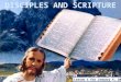 Lesson 1 for January 4, 2014.  He knew the Scriptures.  He gave authority to the Scriptures.  He used the Scriptures to preach.  He convinced people