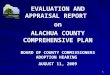 EVALUATION AND APPRAISAL REPORT on ALACHUA COUNTY COMPREHENSIVE PLAN BOARD OF COUNTY COMMISSIONERS ADOPTION HEARING AUGUST 11, 2009 1