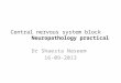 Central nervous system block Neuropathology practical Dr Shaesta Naseem 16-09-2013