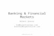 Banking & Financial Markets Bülent Şenver bs@bulentsenver.com bsenver@superonline.com 1bs@bulentsenver.com