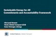 Sustainable Energy for All Commitments and Accountability Framework Ole Lund Hansen Head, Global Compact LEAD Issue Manager, Energy