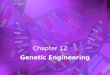 Chapter 12 Genetic Engineering. 12.1 Modifying the Living World
