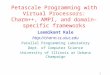 1 Petascale Programming with Virtual Processors: Charm++, AMPI, and domain-specific frameworks Laxmikant Kale  Parallel Programming