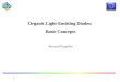 1 Organic Light-Emitting Diodes: Basic Concepts Basic Concepts Bernard Kippelen