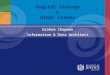 Digital Storage & Other Issues Graham Chapman Information & Data Architect