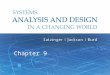 Systems Analysis and Design in a Changing World, 6th Edition 1 Chapter 9