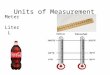 Units of Measurement Meter m Liter L Celsius C. Mass is the amount of matter, weight is a measure of the gravitational pull on matter