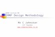 G050 Lecture 04 IMMP Design Methodology Mr C Johnston ICT Teacher 